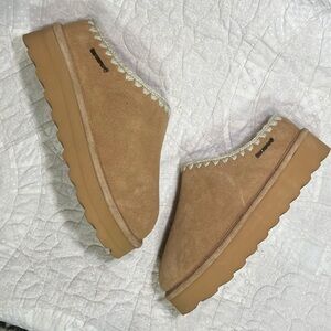 Cozy Tan Slip-On Women's Shoes